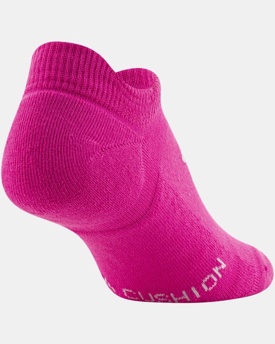Women's UA Cushioned 6-Pack No Show Socks, Purple, pdpMainDesktop image number 15